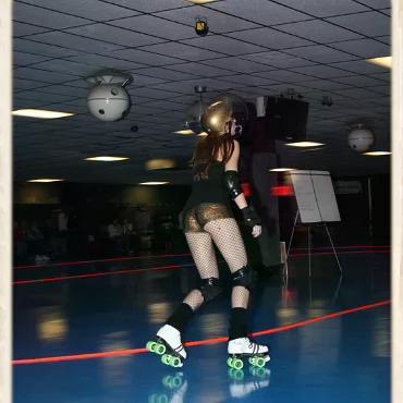 The Derby Girls - Nov. 14th Before videoing the bouts here are some photographs of the warm ups and tear down.
